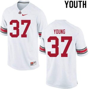 Youth Ohio State Buckeyes #37 Craig Young White Nike NCAA College Football Jersey Lightweight CVF2744ZR